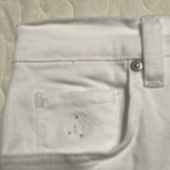 Gloria Vanderbilt white size 6 capris - Picture 2 of 10